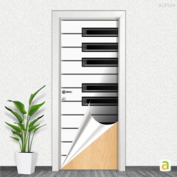 Adesivo de Porta - Teclado